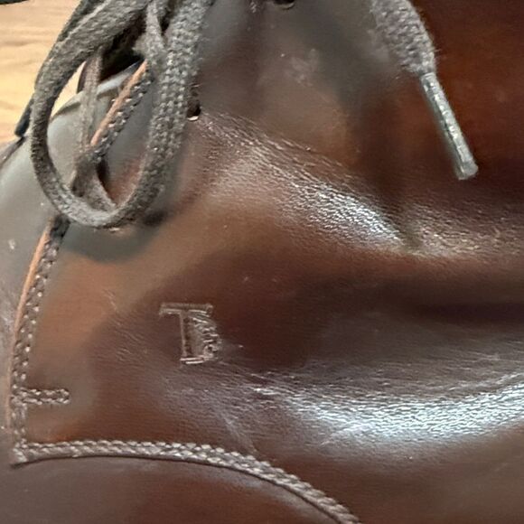 Tod’s Dark Brown Leather Ankle Boot. Size 10. main image 6